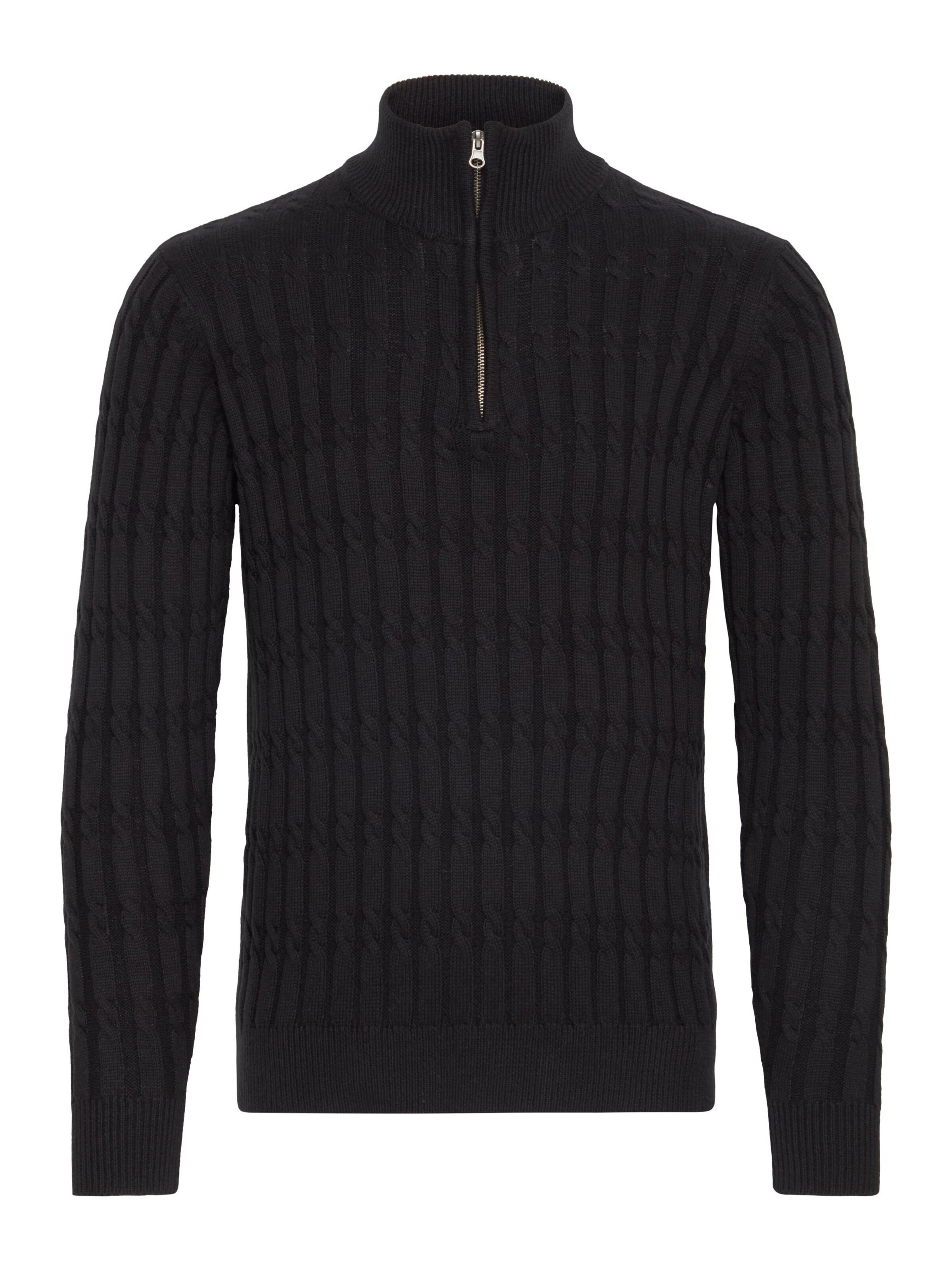 INDICODE JEANS Troyer 'Paulo' in Schwarz: Vorderseite