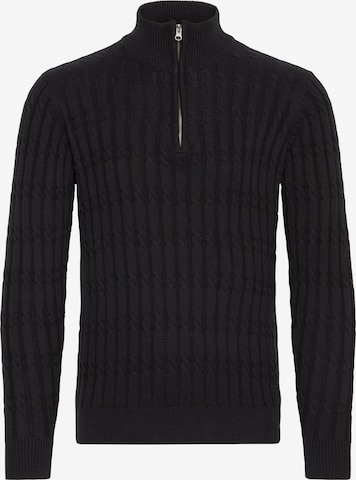 INDICODE JEANS Trui 'Paulo' in Zwart: voorkant