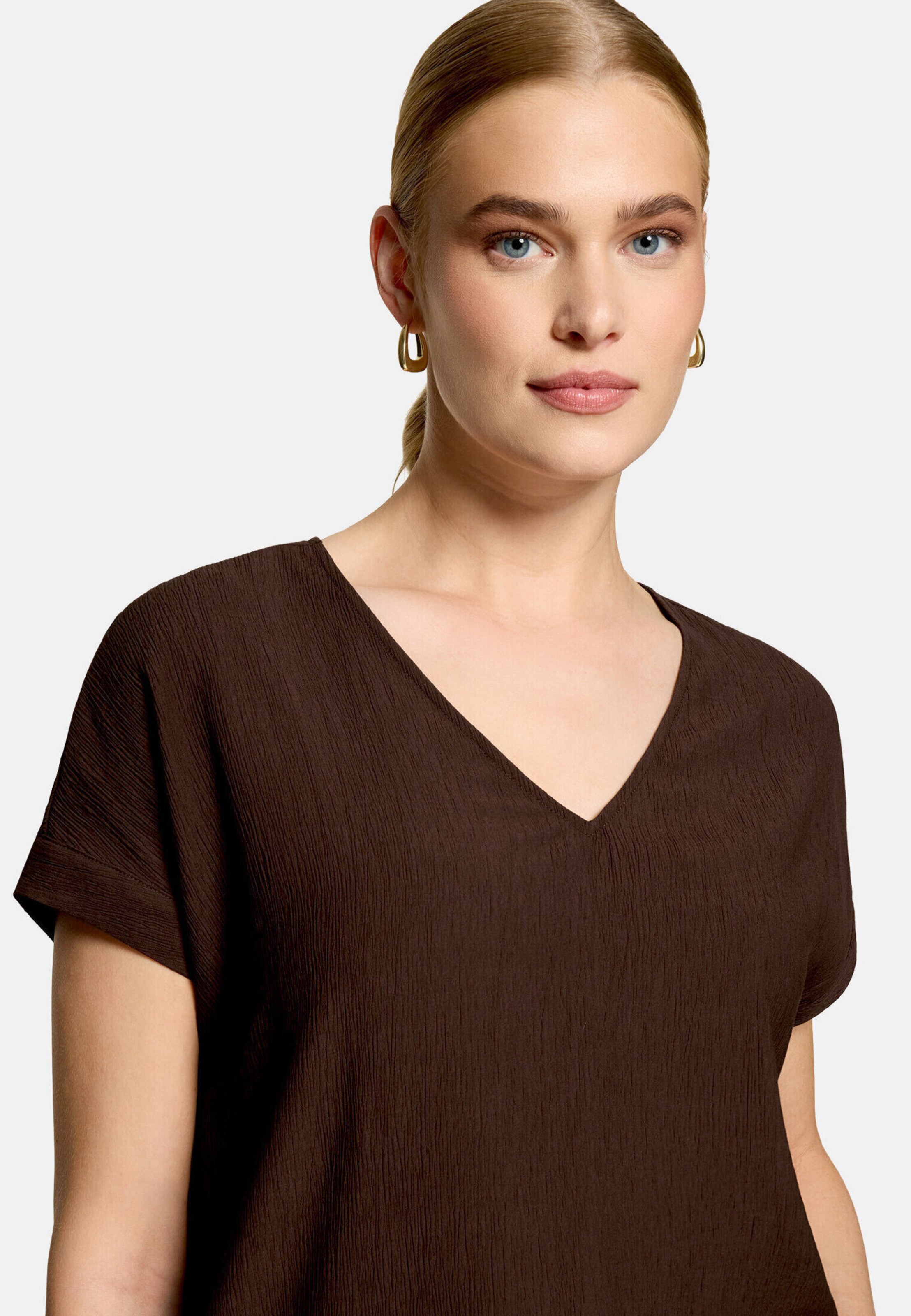 Camicia da donna di zero in marrone