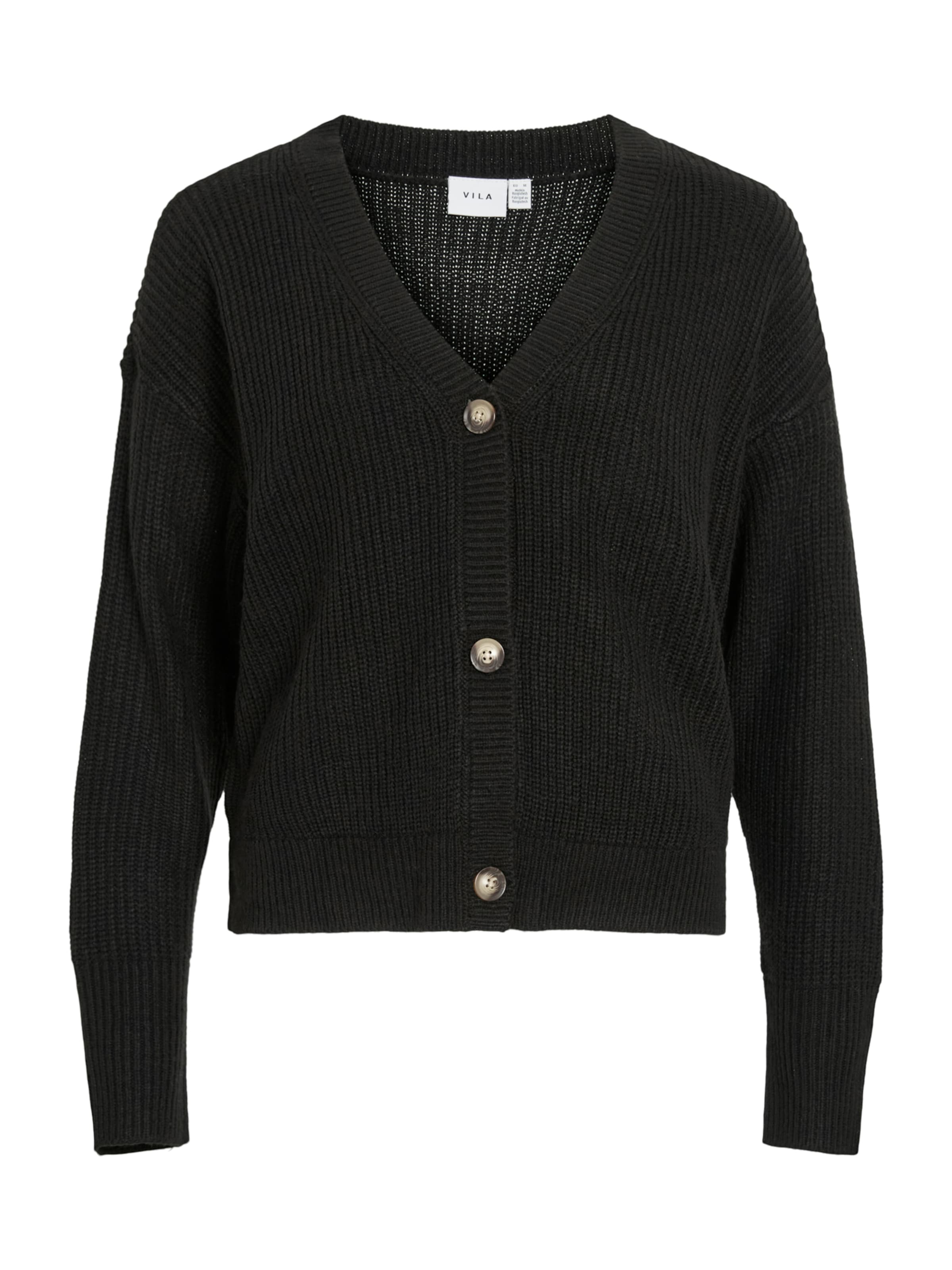 VILA - Cárdigan 'VIAVELINE' en negro: frente