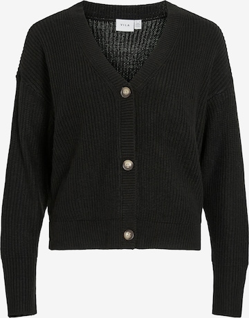 Cardigan 'VIAVELINE' VILA en noir : devant