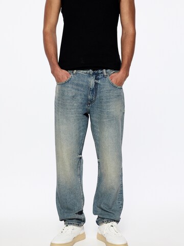 Pull&Bear Loosefit Jeans in Blau: predná strana