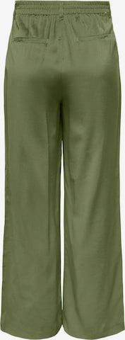 ONLY Wide Leg Bukser med lægfolder 'Aris' i grøn