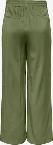 ONLY Wide leg Pleat-front trousers 'Aris' in Green