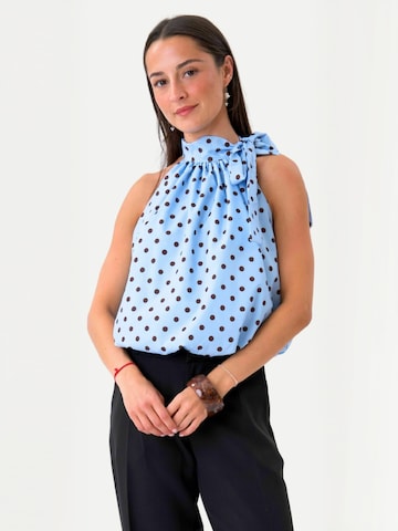 TEESHOPPEN Toppi ' Wilma ' värissä sininen: etupuoli