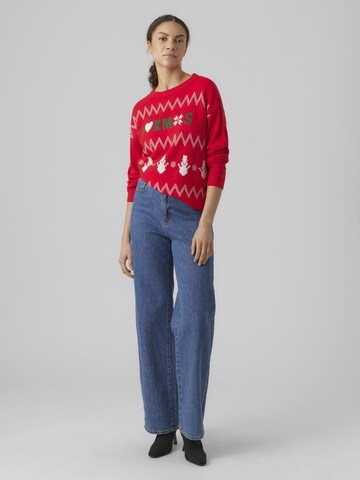 VERO MODA Pullover in Rot