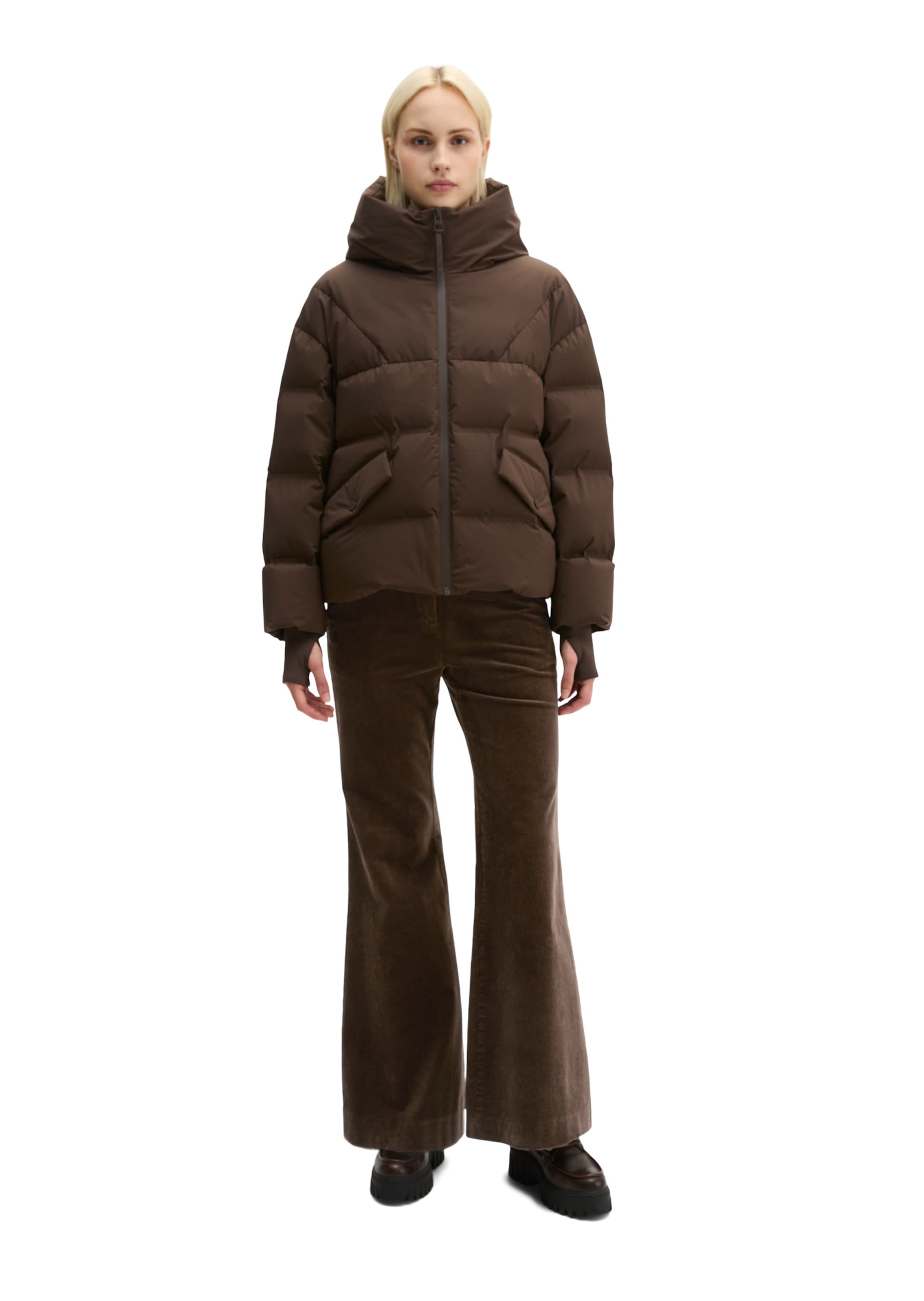 Marc O'Polo Weatherproof jacket 'MOP x Function' in Brown