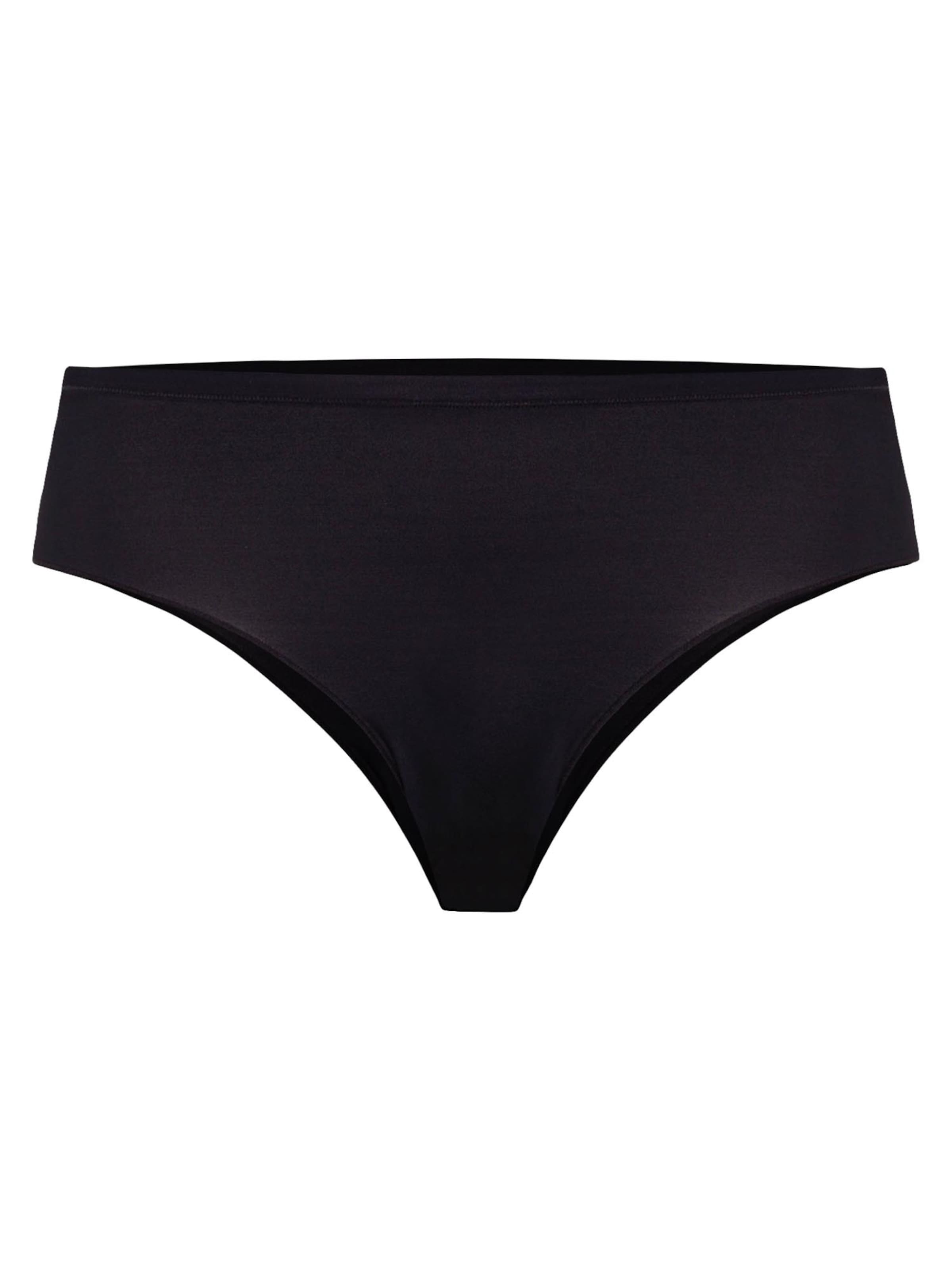 Hanro Slip 'Allure'‌‌‌‌‌‌ in Schwarz: Vorderseite