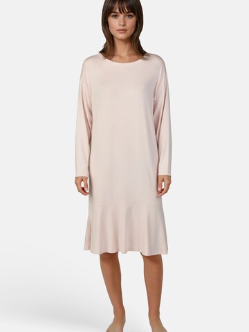 Myjama Nachthemd 'Carri' in Beige: Vorderseite