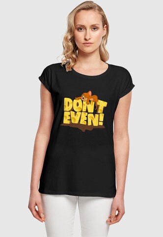 ABSOLUTE CULT T-Shirt 'Tom and Jerry - Don't Even' in Schwarz: predná strana