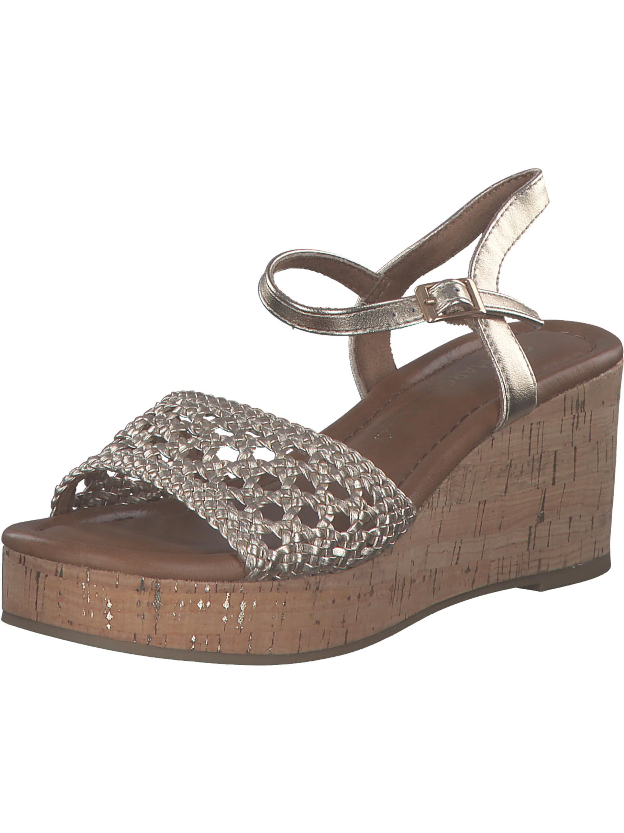MARCO TOZZI Strap Sandals in Gold: front