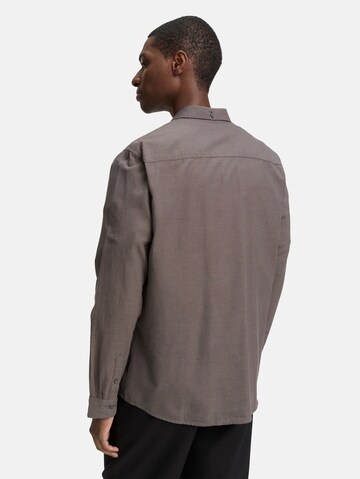 Coupe regular Chemise TOM TAILOR DENIM en marron