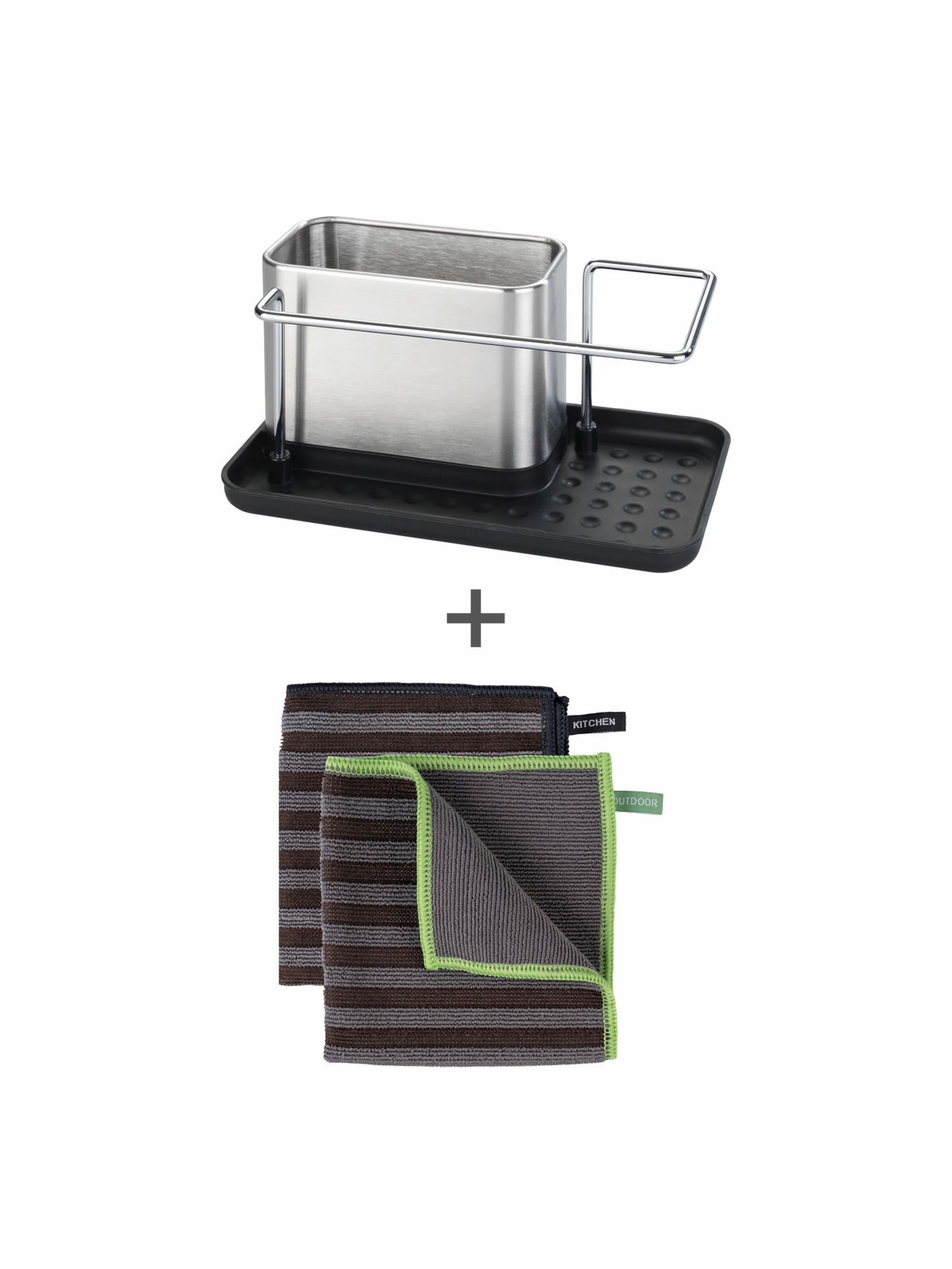 Wenko Tableware Set 'Universal' in Grey: front