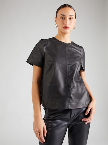 Maze Blouse in Black: front