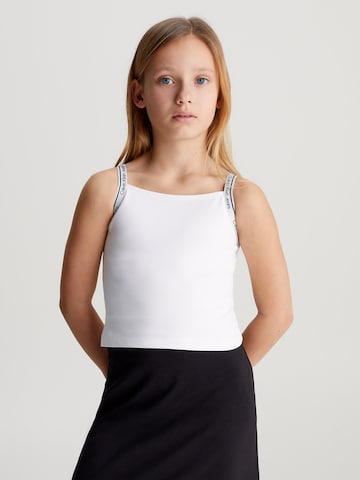 Calvin Klein Jeans Top in White: front