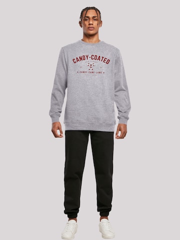 Sweat-shirt 'Candy Coated Christmas' F4NT4STIC en gris