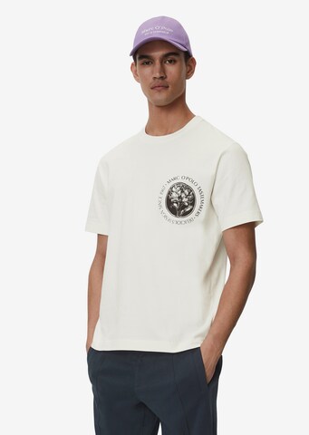 T-Shirt Marc O'Polo en blanc : devant