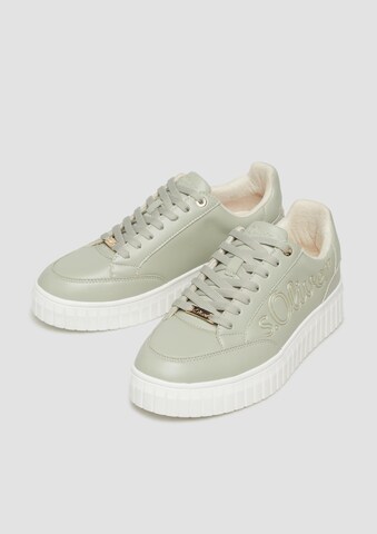 s.Oliver Platform trainers in Green