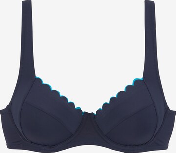 Invisible Hauts de bikini LASCANA en bleu : devant