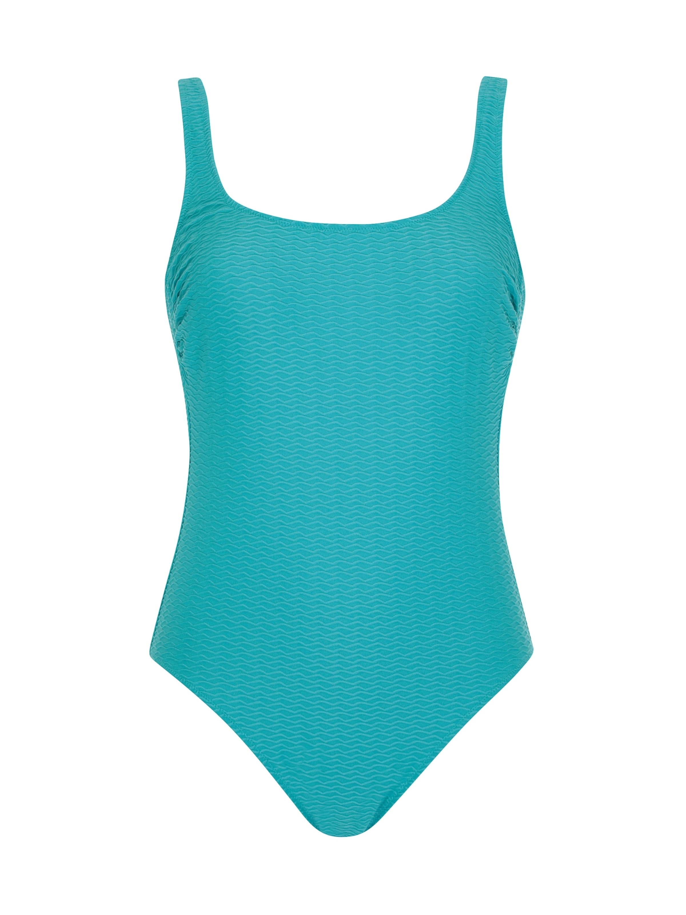 OLYMPIA Bustier Badpak in Blauw: voorkant