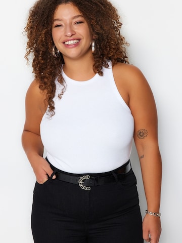 Trendyol Curve Spodnja majica | bela barva