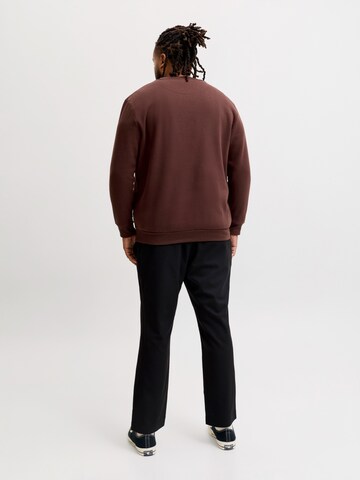 Jack & Jones Plus Sweatshirt 'JJEBRADLEY' in Bruin
