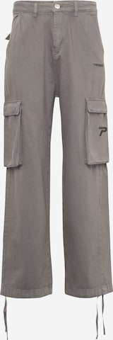 Pegador - Loosefit Pantalón cargo en gris: frente