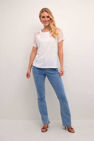 T-shirt 'Lone' Cream en blanc