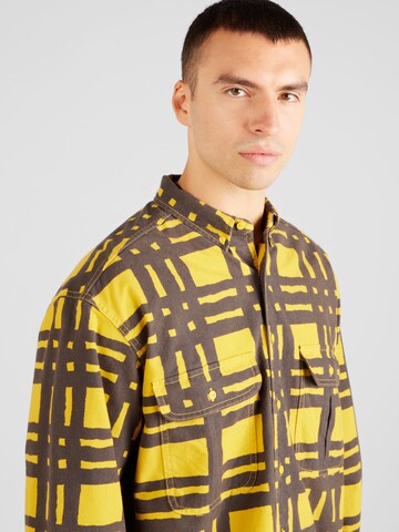 Levi's Skateboarding Comfort fit Overhemd 'Skate L/S Woven' in Geel