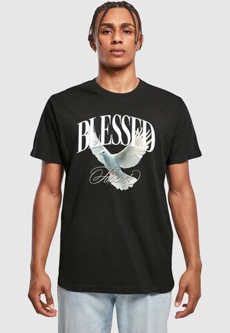 Mister Tee T-Shirt 'Blessed Forever' in Schwarz: Vorderseite