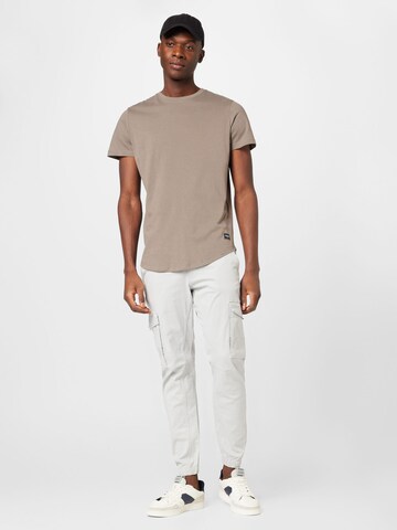 JACK & JONES Regular Fit T-Shirt 'Noa' in Braun