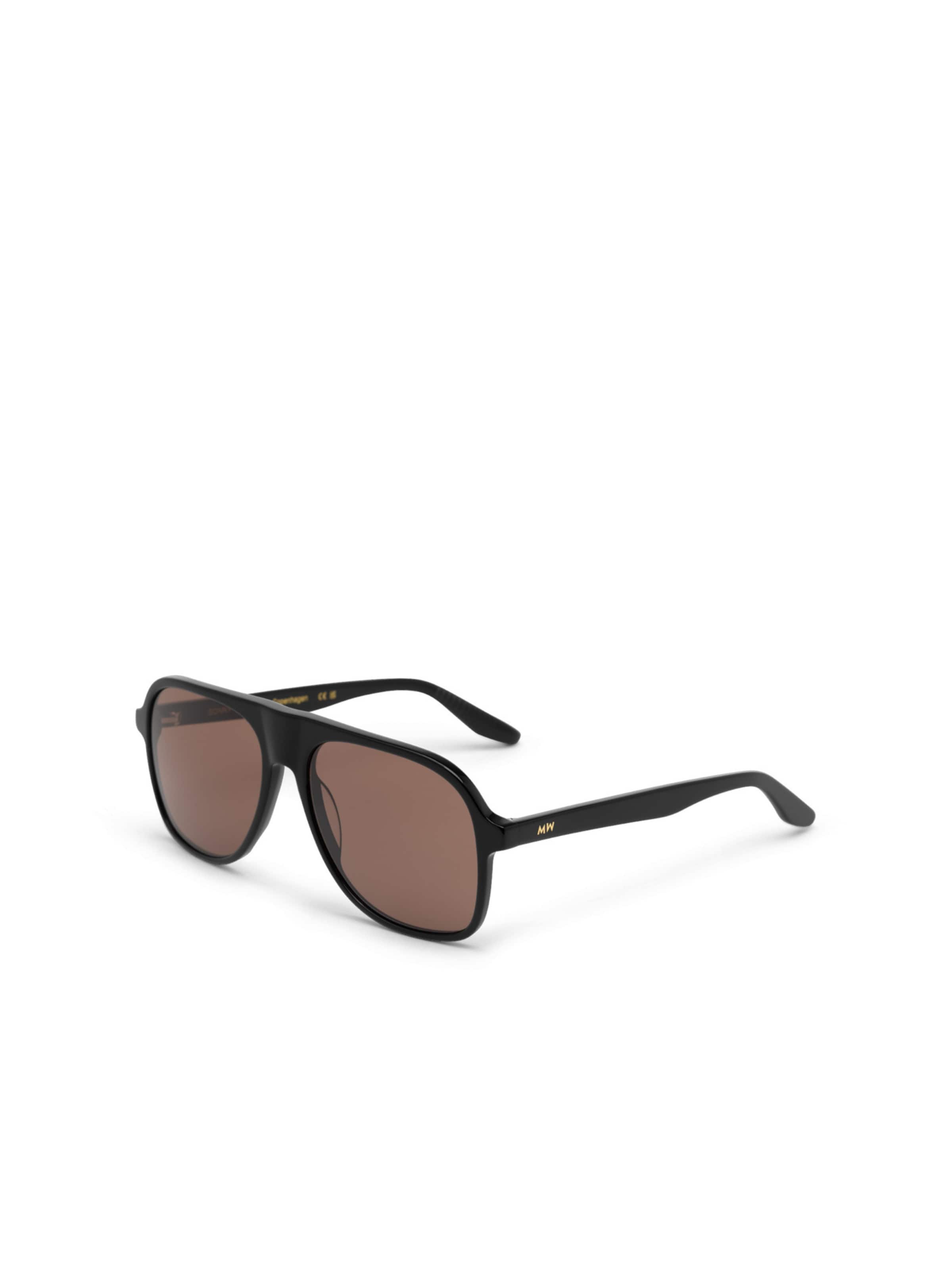 MessyWeekend Zonnebril 'Sonny' in Zwart: voorkant