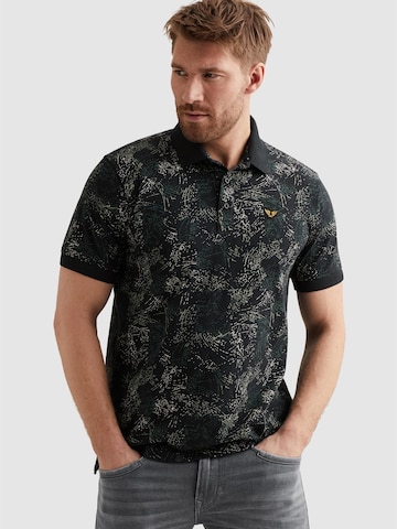 T-Shirt 'Polo shirt in jersey with allover print' PME Legend en bleu : devant