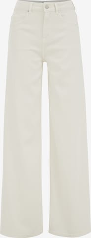 balta WE Studio Plačios klešnės Džinsai: priekis