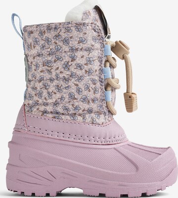 Bottes de neige 'Aleex' WHEAT en rose : devant