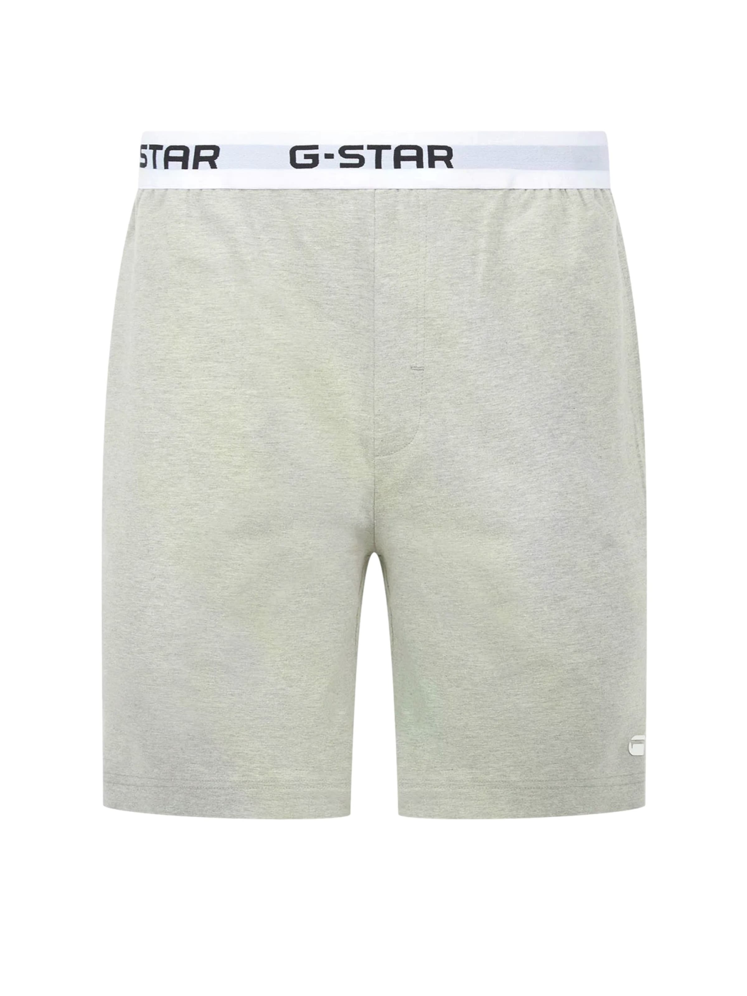 G-STAR Pyžamo krátké 'Slate' – bílá