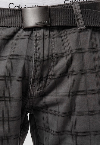 INDICODE JEANS Regular Cargo Pants 'Monroe Cargo ZA' in Grey