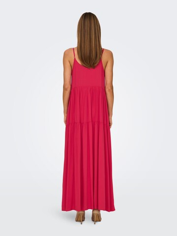 ONLY Letnia sukienka 'Sandie' w kolorze czerwony