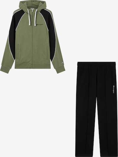 Champion Authentic Athletic Apparel Juoksupuku koossa S värissä oliivi / musta / valkoinen, Tuotenäkymä