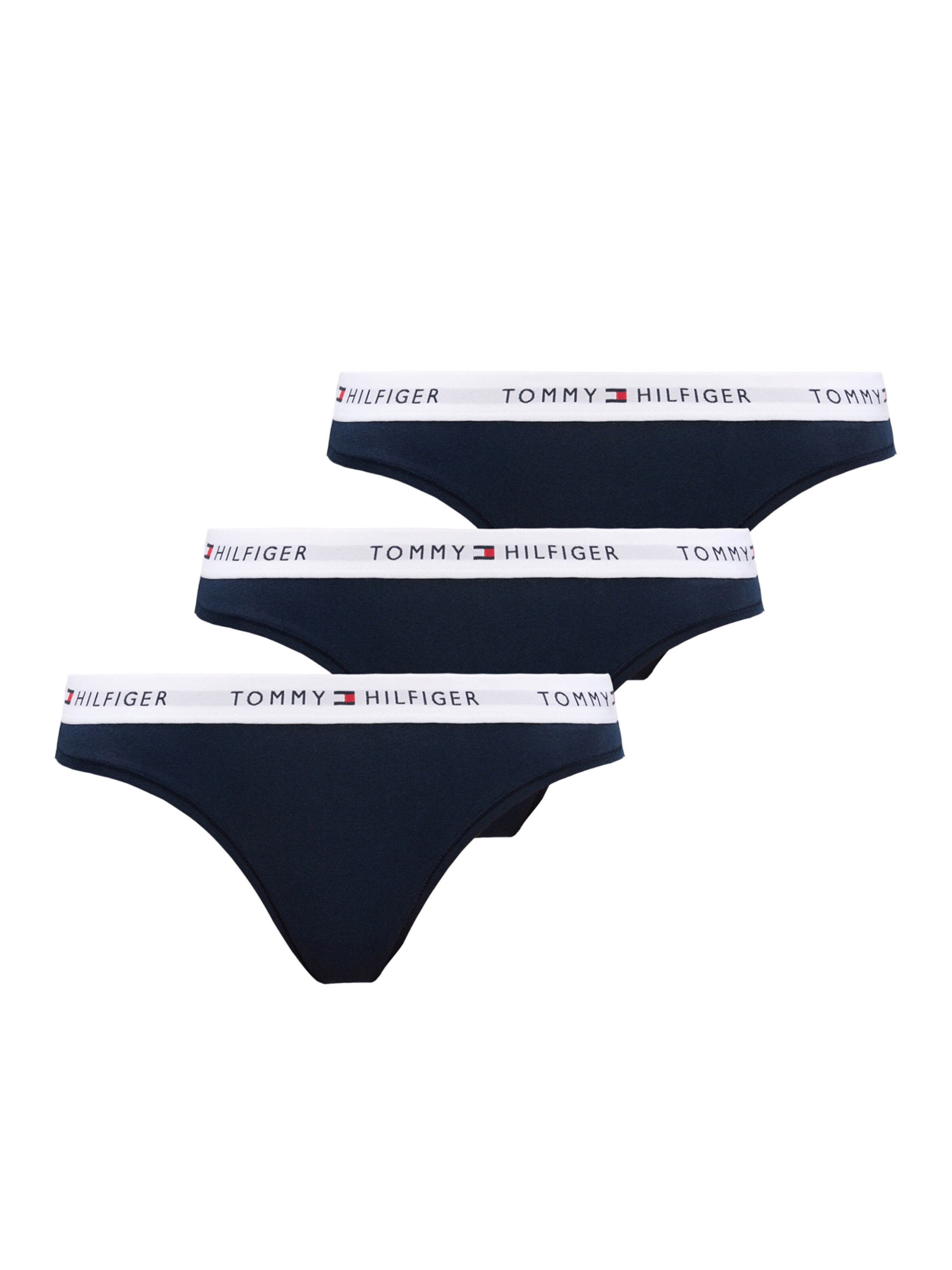 Tommy Hilfiger Underwear Thong in Blue: front