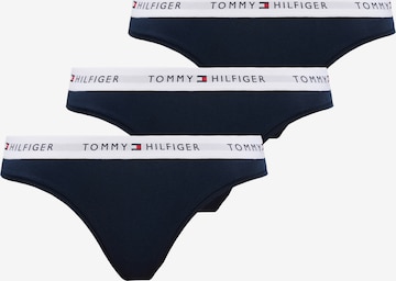Tanga de la Tommy Hilfiger Underwear pe albastru: față