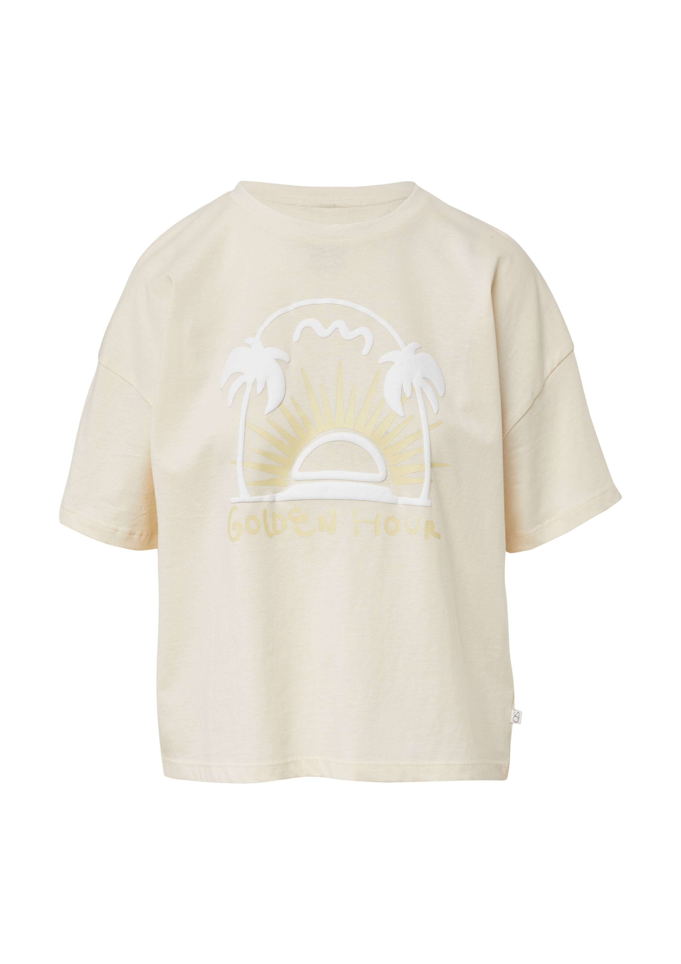 QS Shirt in Beige: front