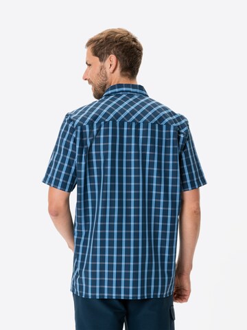 VAUDE Regular fit Athletic Button Up Shirt in Blue