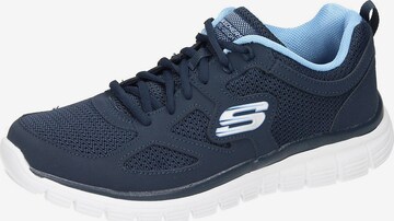 SKECHERS Matalavartiset tennarit 'Burns Agoura' värissä sininen: edessä