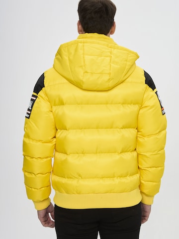 CIPO & BAXX Winterjacke Steppjacke CM233 in Gelb