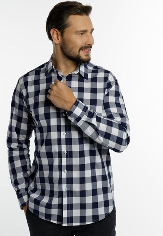 DreiMaster Klassik Regular fit Button Up Shirt in Blue