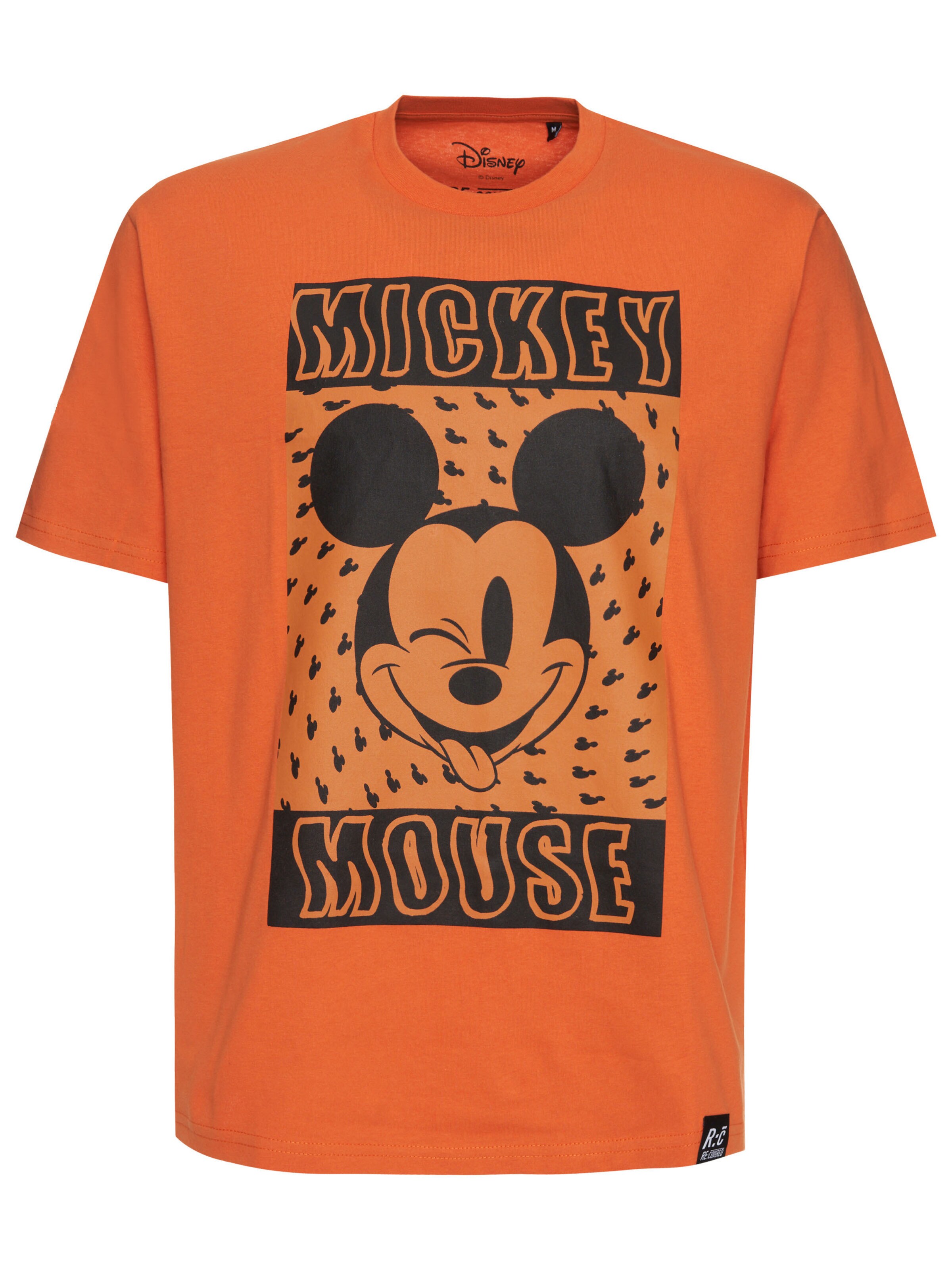 Recovered Shirt 'Disney Trippy Mickey Mouse' in Orange, Item view