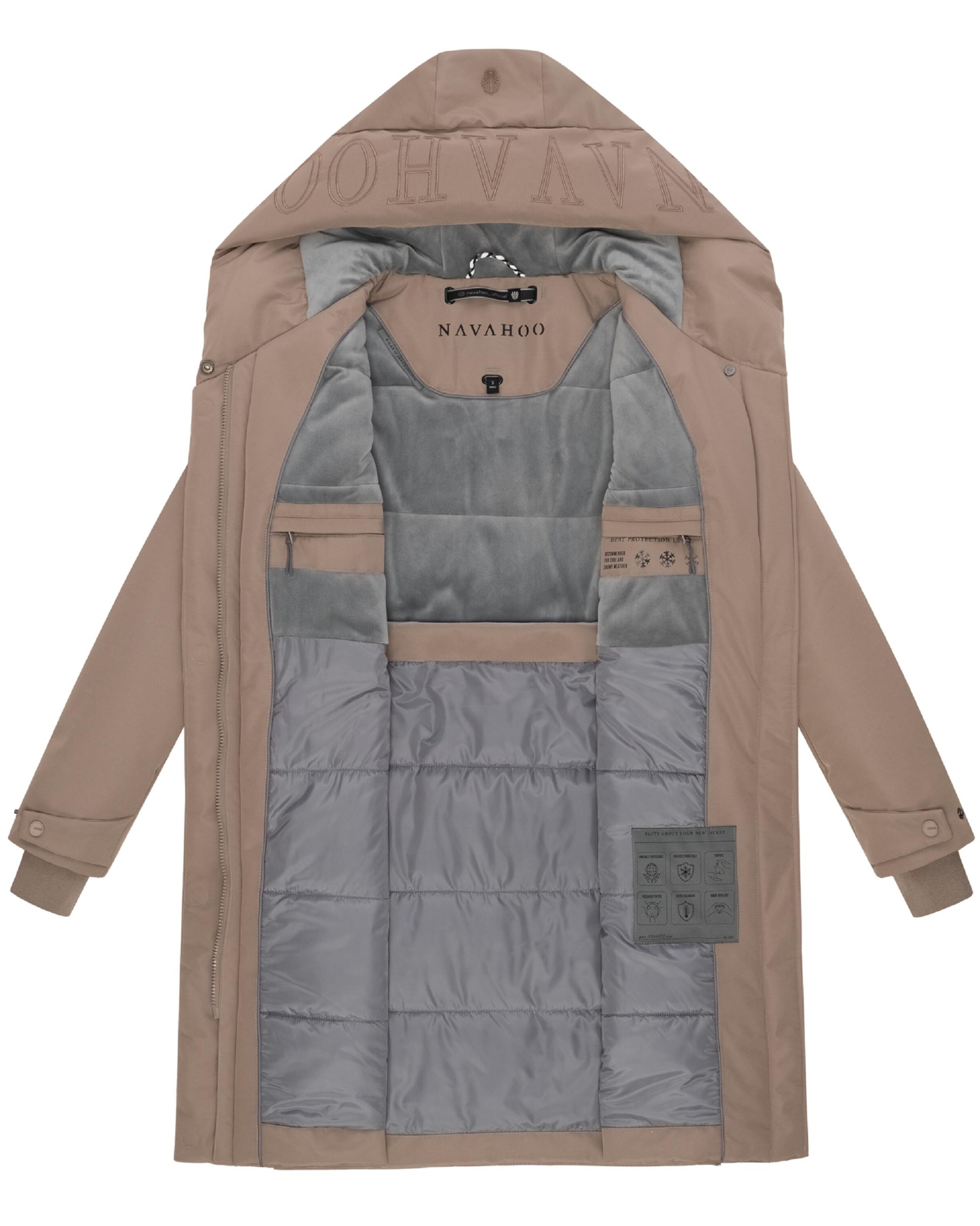 NAVAHOO Зимнее пальто 'Domingaa 14' в Бежевый