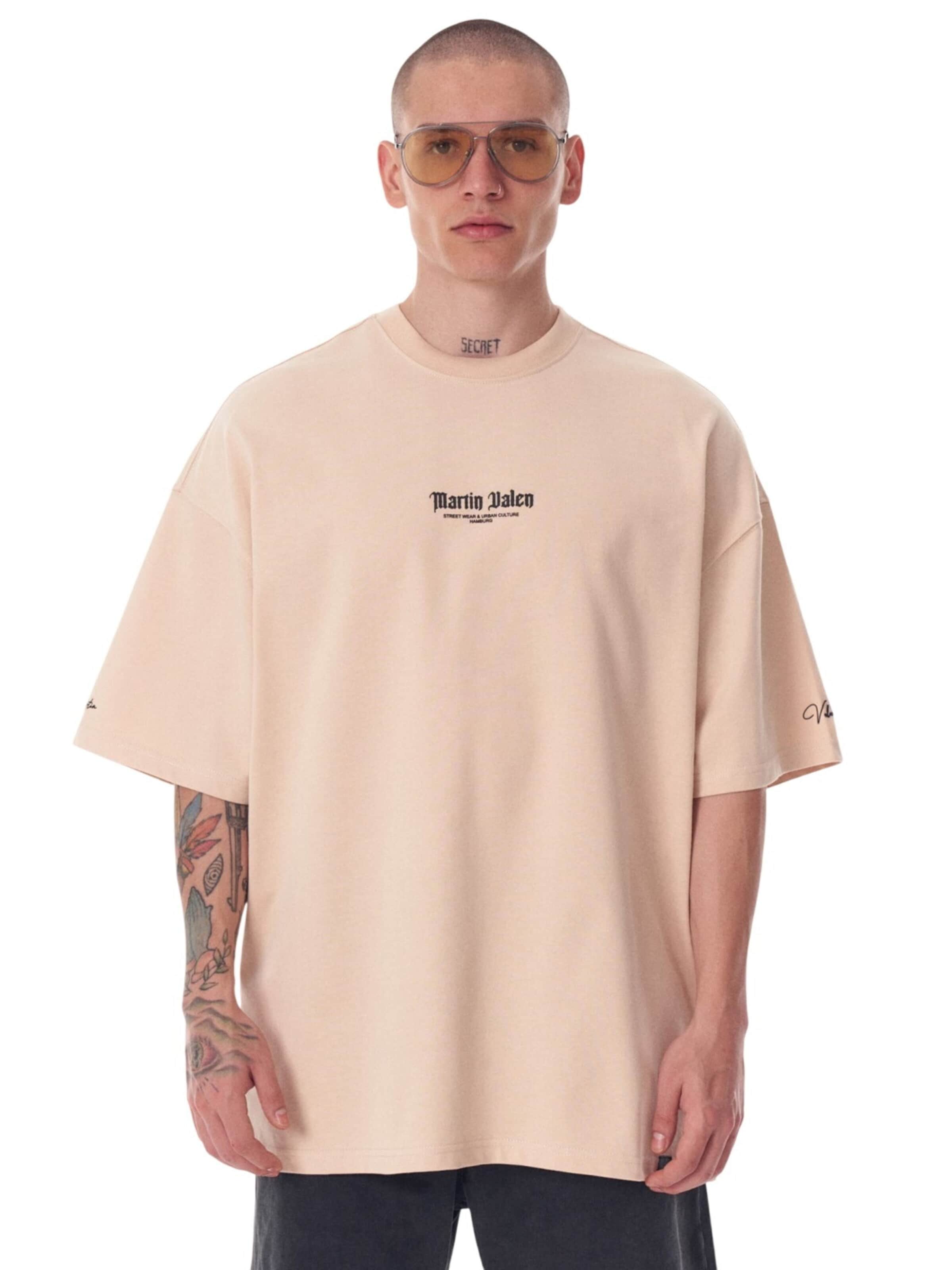 MARTIN VALEN Shirt in Beige: front