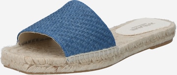 JUTELAUNE Mules in Blue: front